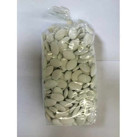 Confetti al cioccolato 70% cacao bianco, 1 kg - ca. 380pces.