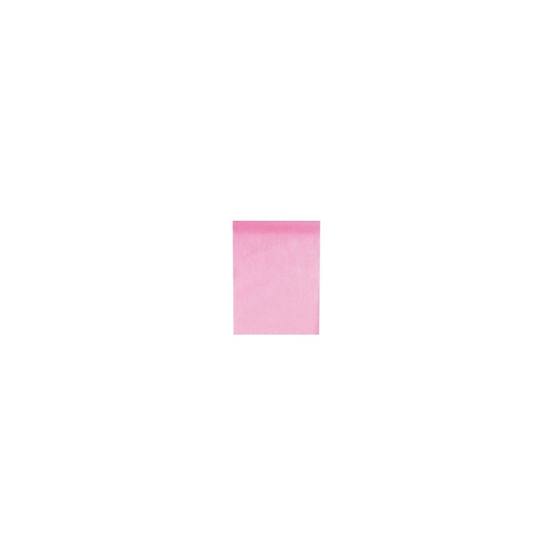 Chemin de table intissé, uni, 0.30 x 10 m, rose