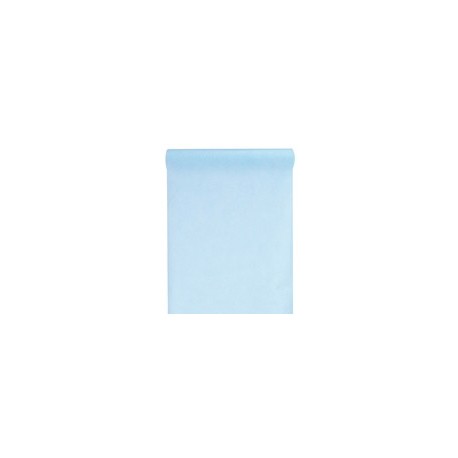 Chemin de table intissé, uni, 0.30 x 10 m, bleu ciel