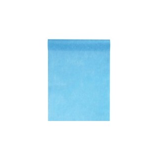 Chemin de table intissé, uni, 0.30 x 10 m, turquoise