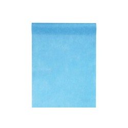 Chemin de table intissé, uni, 0.30 x 10 m, turquoise