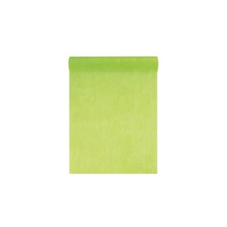 Chemin de table intissé, uni, 0.30 x 10 m, vert
