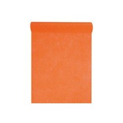 Chemin de table intissé, uni, 0.30 x 10 m, orange