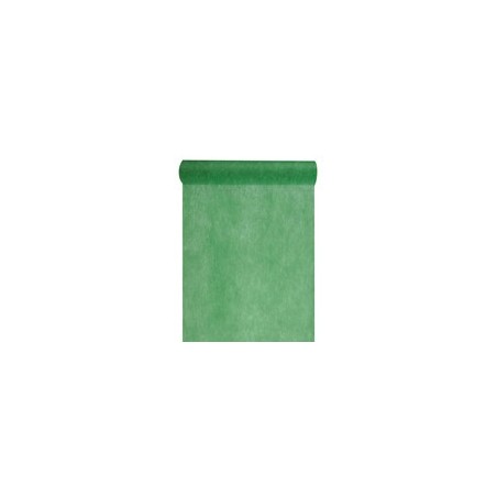 Chemin de table intissé, uni, 0.30 x 10 m, vert sapin