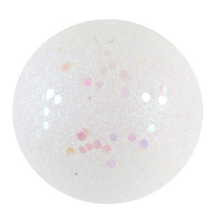 10 Glitzerkugeln Ø 3-4-6 cm, weiß