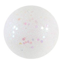 10 Glitzerkugeln Ø 3-4-6 cm, weiß