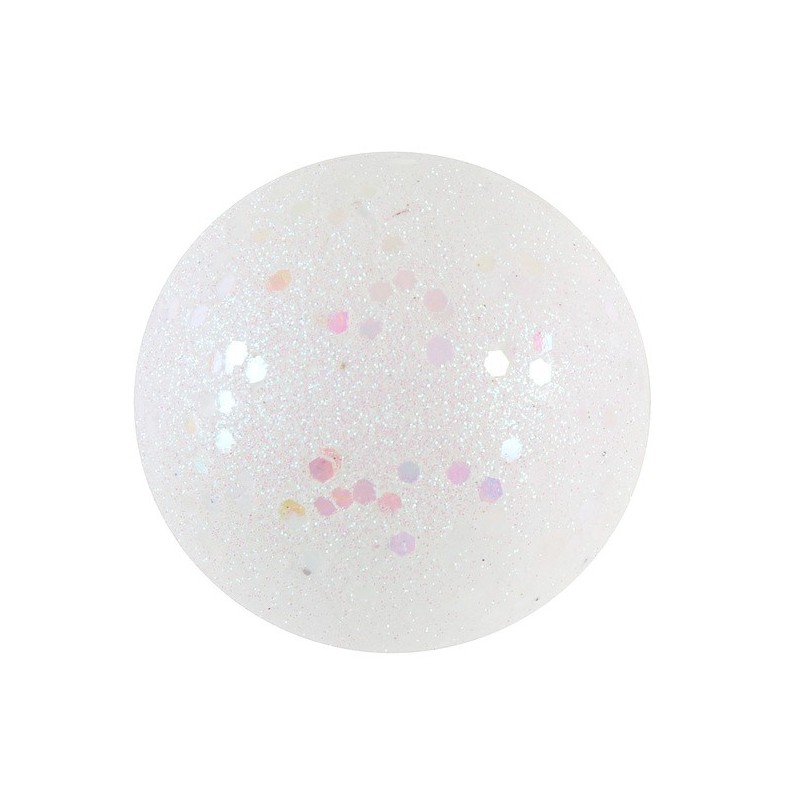 10 Glitzerkugeln Ø 3-4-6 cm, weiß
