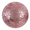 10 palline brillantinate Ø 3-4-6 cm, oro rosa