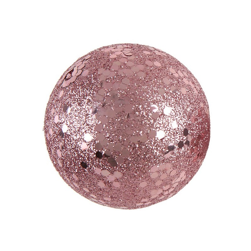 10 Glitzerkugeln Ø 3-4-6 cm, pink