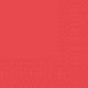 250 Serviettes coktail 24x24 rouge