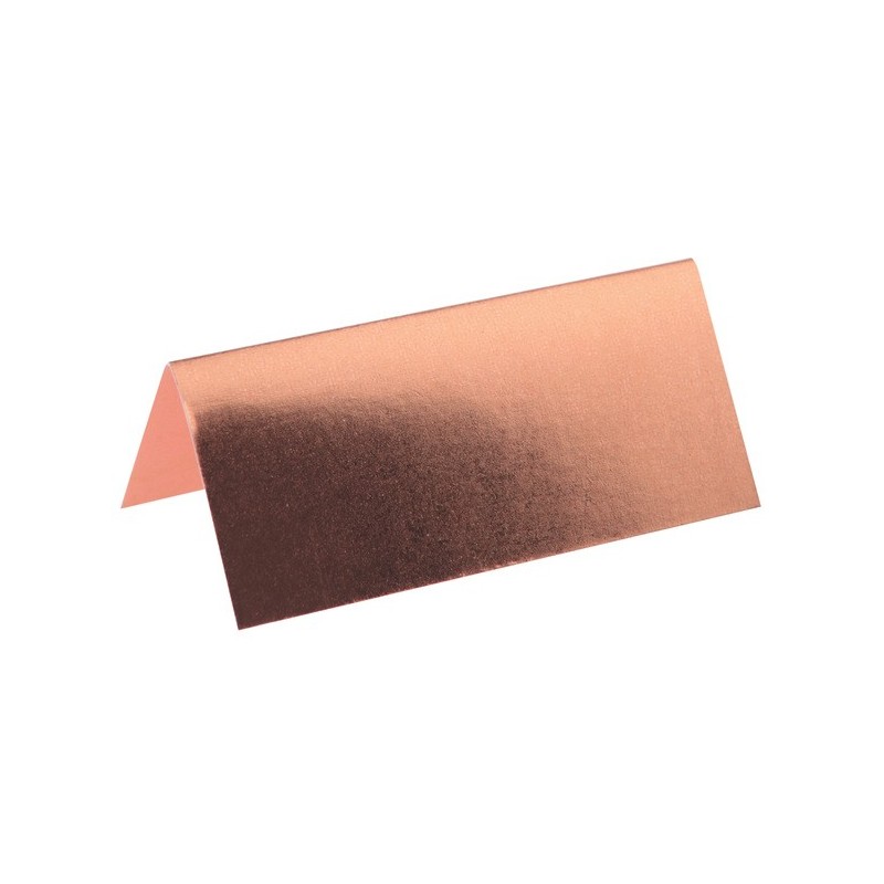 Marque place, carton, 3 x 7 cm, sachet de 10 pièces, rose gold