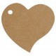 10 segna posto, cuore, 4 x 4 cm, kraft