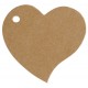 10 segna posto, cuore, 4 x 4 cm, kraft