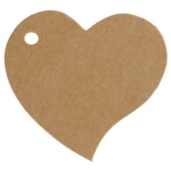 10 Herztischkartenhalter,  4 x 4 cm, kraft.
