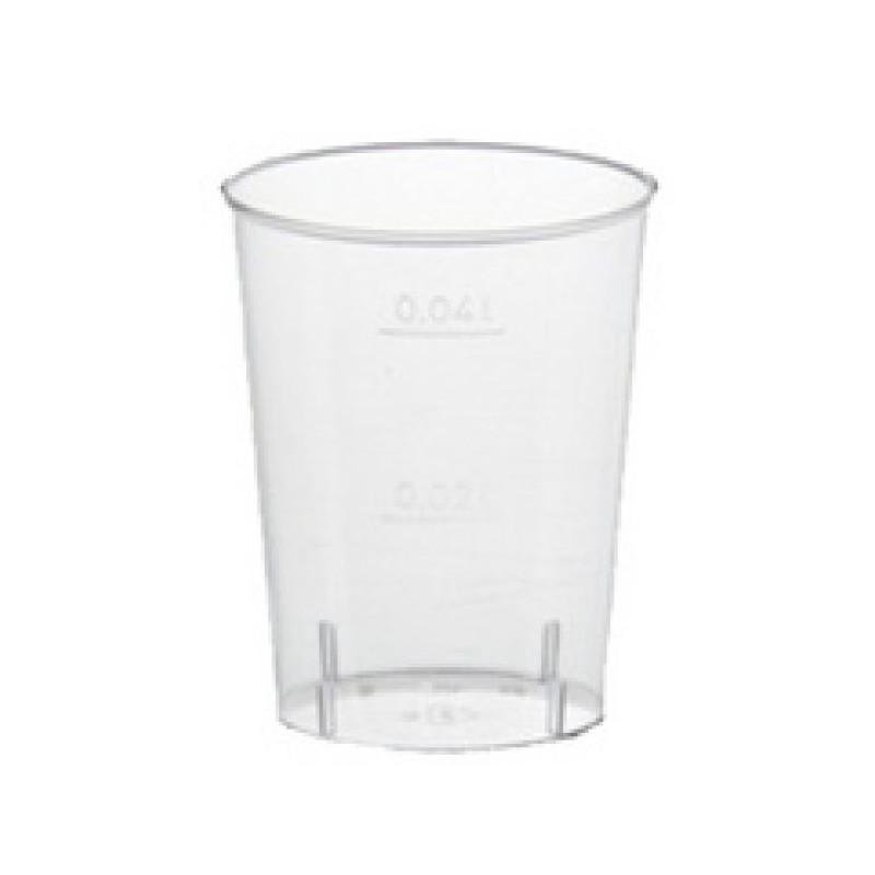 Système de verres doseurs réutilisables - plastique - 1850 ml - vendus par  240