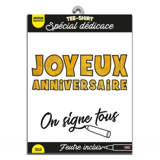 T-Shirt "Firmiamo tutti" Joyeux anniversaire, on signe tous"