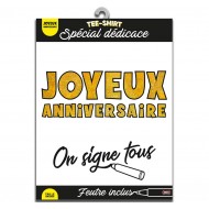 T-Shirt "On signe tous joyeux anniversaire"