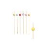 100 Papstar Square Aperitifstangen, Bambus, 12cm,