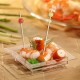 100 Papstar Square Aperitifstangen, Bambus, 12cm,