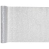 Chemin de table tulle pailleté, 30 cm x 5 mètres, argent