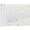 Chemin de table Baby Shower, rose 28cm x 3m
