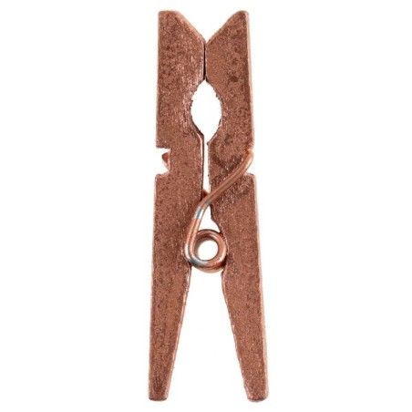 12 pinze in legno oro rosa, dimensioni 3,5 cm