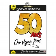 T-Shirt "Firmiamo tutti " On signe 50ans"( 50anni)