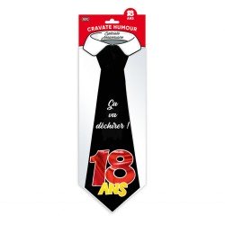Cravatta "18 ans" nera