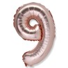 1 Ballon mit Metall-Aspekt, Nummer 9