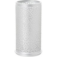 Metall-Kerzenhalter für Maxi-Teelichter oder LED, 14 x 7,5 cm, Bliss Silber