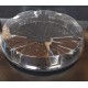 5 piatti rotondi in pet nero 285 (337) x H 20mm con copertura a cupola trasparente, 285 (326) x H40mm