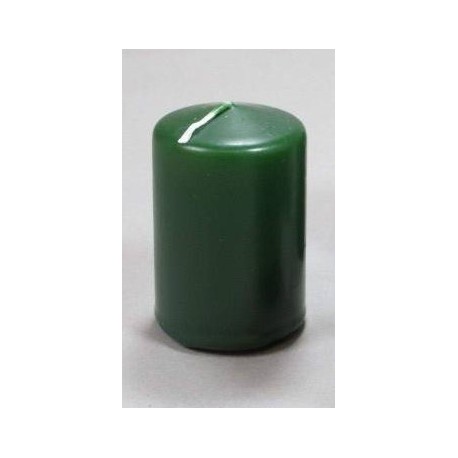 Candela cilindrica 100 x Ø 50 mm 20 h verde