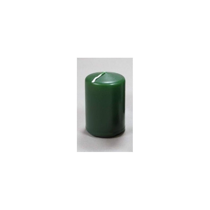 Candela cilindrica 100 x Ø 50 mm 20 h verde