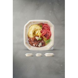50 Octabagasse® 650 ml Marrone 1-Comp