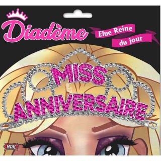 Fuchsia "Joyeux Anniversaire" Tiara