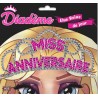 Diadema fucsia "Joyeux Anniversaire"( buon compleanno)