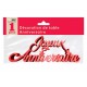 Tischdeko "Joyeux anniversaire", 3D, mit metallisch, rouge