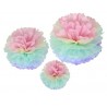 3 fiori decorativi, pastello 20 cm 30 cm 40 cm