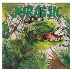 20 tovaglioli dinosauro, 16,5 x 16,5 cm, 3 veli