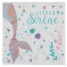 20 Serviettes sirène, 16,5 x 16,5cm, 3 plis