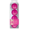 4 schwebende Metallkerzen, Fuchsia 1,5 x 4,5 cm