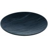 Piatto Piedra nero, tondo 13, D130 mm stile ardesia