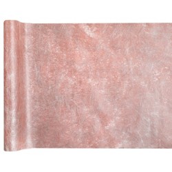 Tischläufer, "Fanon", metallisiert, rose gold, 30 cm x 5 meter