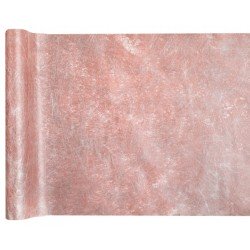 Runner metallico Fanon, rose gold, 30 cm x 5 m