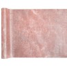 Runner metallico Fanon, rosa antico, 30 cm x 5 m