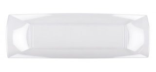 12 Assiettes rectangles, 280x190mm, tranparent