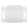 12 Assiettes rectangles, 280x190mm, tranparent