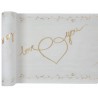 Runner da tavola Just Married, cotone, 28cmx3m