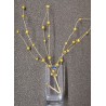 1 Ast mit goldenen Kugeln, 76 cm