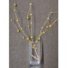 1 Ramo con palline dorate, 76 cm, grazioso in vaso.